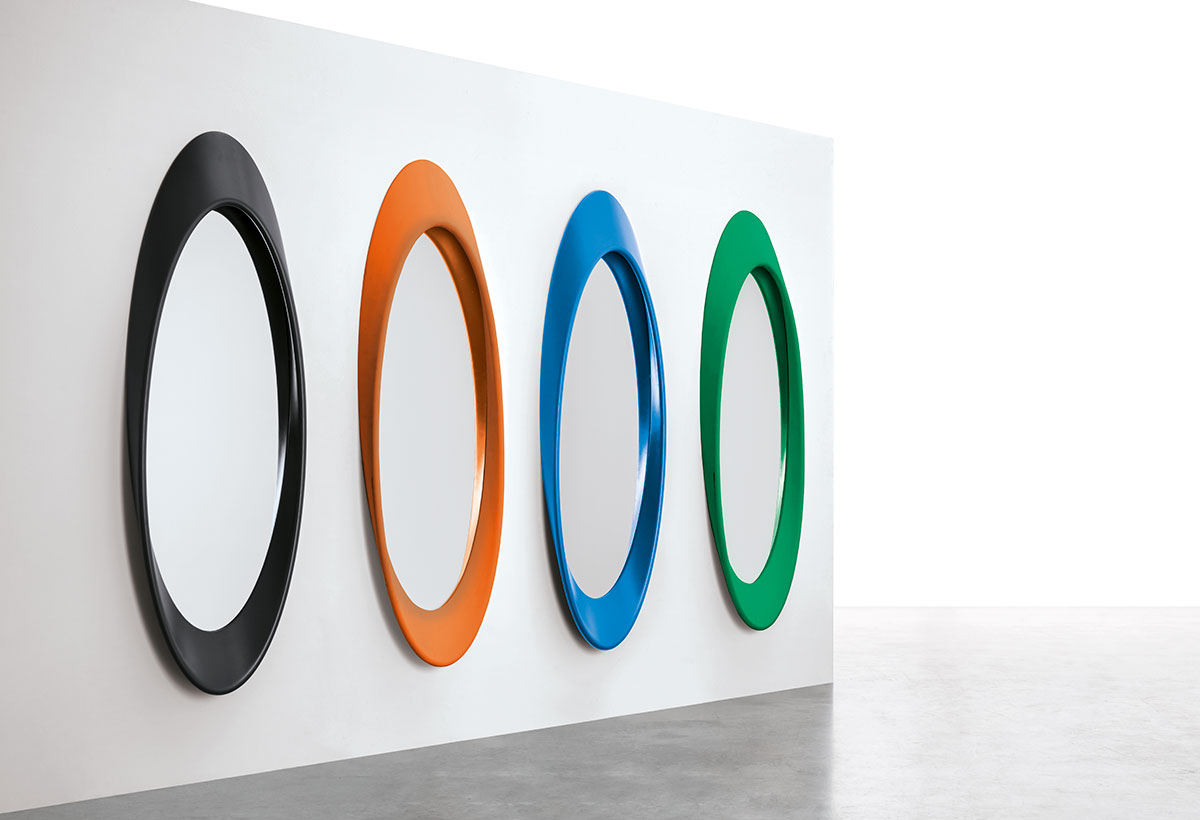 Pleasure colorful oval mirror Target Point