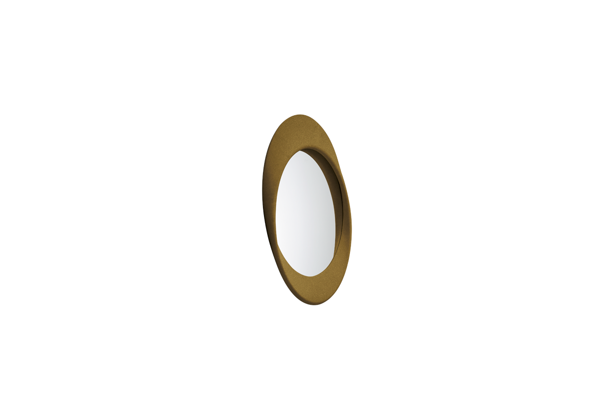Vassoio Portagioie Godinger Glam Vanity Con Specchio - Rotondo 20x20 Cm