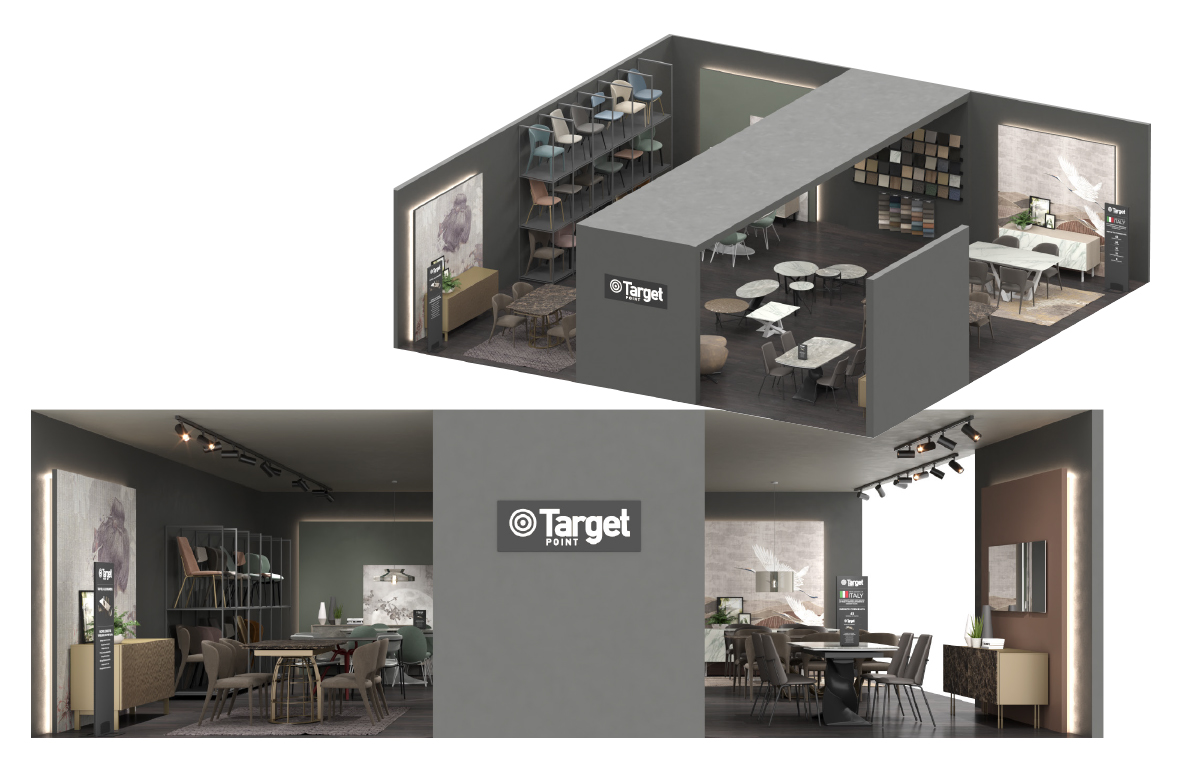 esempio corner 100mq concept store target point